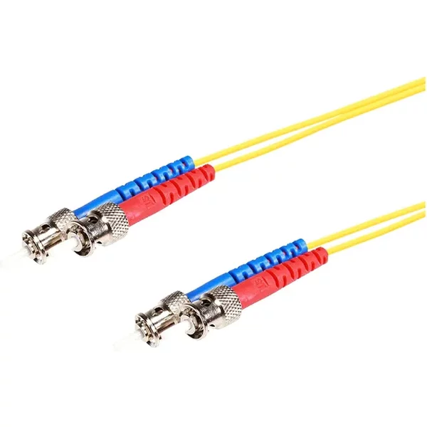 Monoprice 46117 | Smf Optic Cable ST-ST Ul 3Mm 9/125 Ofnr Duplex Yellow 8M-image