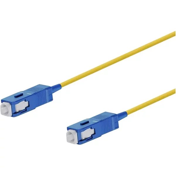 Monoprice 46142 | SMF Optic Cable SC-SC UL 3mm 9/125 OFNR Simplex Yellow 3m