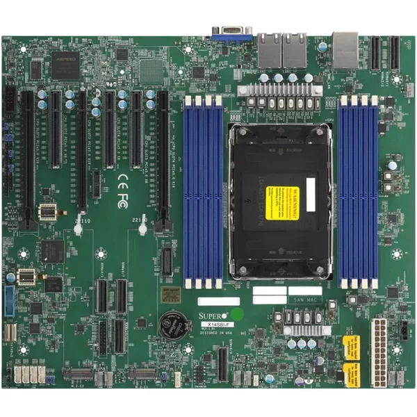 Supermicro MBD-X14SBI-F-B | Intel Xeon 6700/6500 Series Processors with P-cores or 6700 Series SoC Single Socket E2 LGA4710 Max 1TB DDR5 ATX Server Motherboard