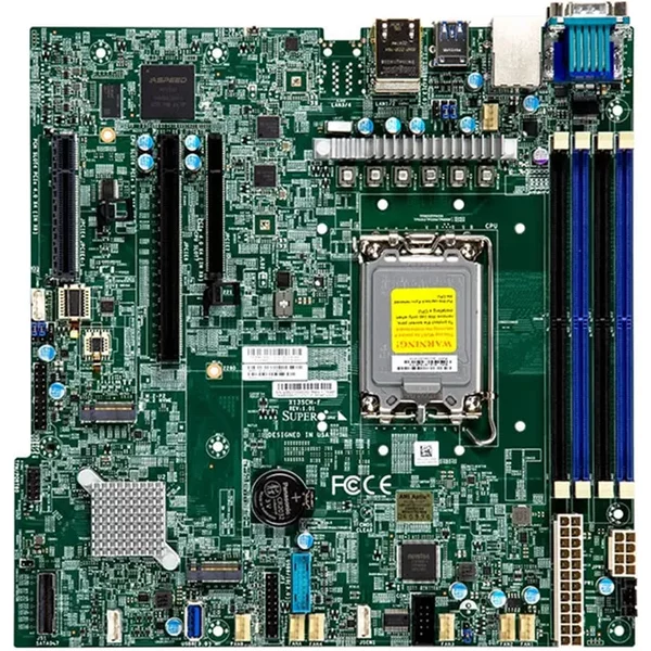 Supermicro X13SCH-F-O | Intel C266 Max 128GB DDR5 Socket LGA1700 Micro-Atx Server Motherboard-image