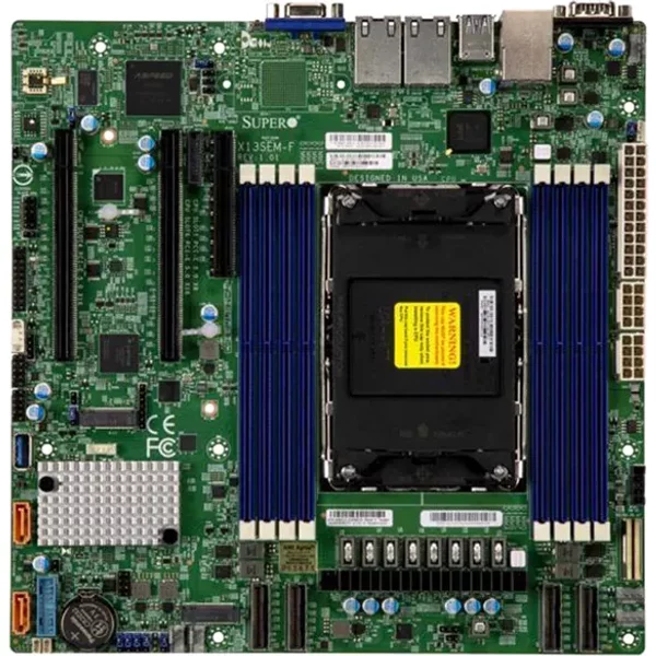 Supermicro X13SEM-F | Intel Xeon C741 Chipset Max 2TB DDR5 Socket LGA4677 Micro-Atx Server Motherboard-image