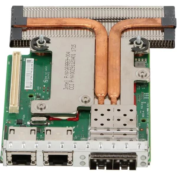 Dell 0C63DV | Intel X520 2-Ports Sfp+ 10Gb/S + I350 2-Ports 1Gbe Mezzanine Network Daughter Card For Poweredge R620 / R630-image