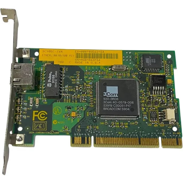 3Com 3C905C-TXM-11 | Etherlink Xl 1-Port RJ-45 10/100Base-Tx Pci Fast Ethernet Network Interface Card-image