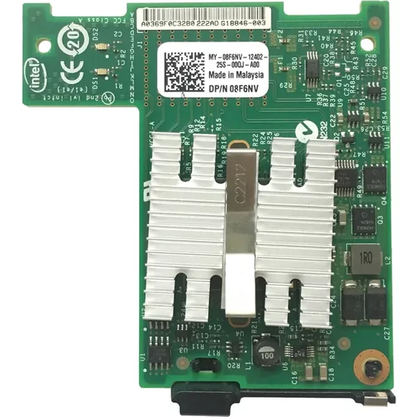 Dell 08F6NV | Intel X520 2-Ports 10Gb/S KX4-KR Mezzanine Network Interface Card For Poweredge M520 / M610 / M620-image