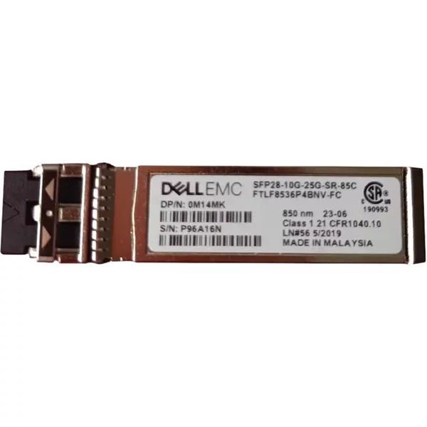Dell M14MK | 25Gb/S 25Gbase-Sr Multi Mode Fibre 100M 850Nm SFP28 Transceiver Module-image