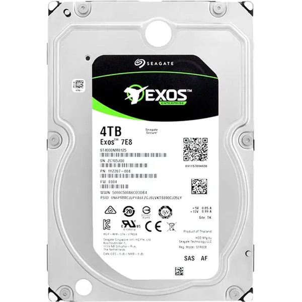 Seagate ST4000NM0125 | Exos 7E8 4TB 7200RPM SAS 12Gb/S 128MB Cache 3.5-Inch Hard Drive-image