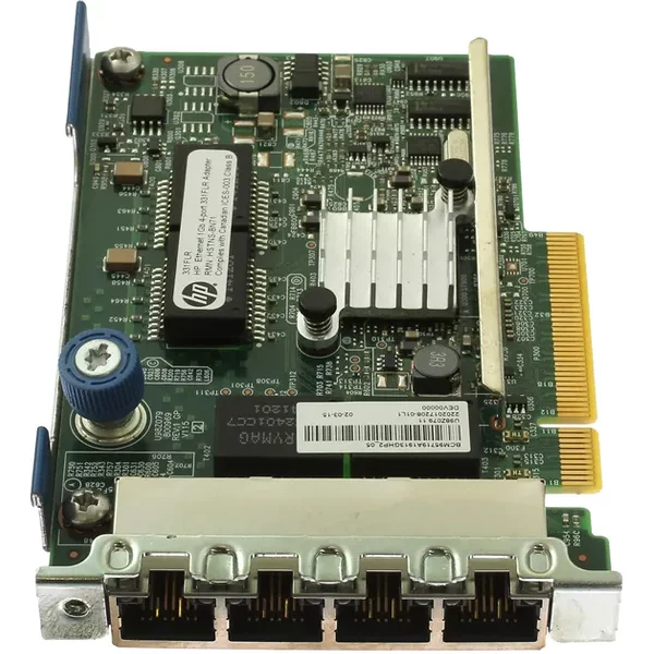 Hp 331FLR | 4 X Ports 10/100/1000Base-T 1GB Pci-Express 2.0 Network Ethernet Adapter-image