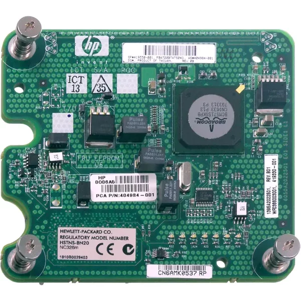 Hp NC326M | Dual-Ports 1Gb/S 10Base-T/100Base-Tx/1000Base-T Gigabit Ethernet Pci Express X4 Mezzanine Server Network Adapter For C-Class Bladesystem-image
