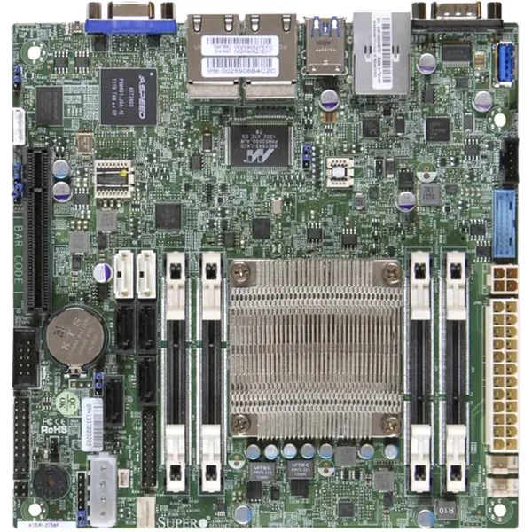 Supermicro A1SAI2550FO | Socket BGA1283 System On Chip Chipset Mini-Itx System Board (Motherboard) Supports Atom C2550 DDR3 4X Dimm-image
