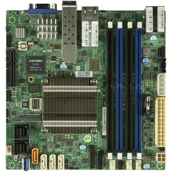 Supermicro A2Sdi-H-Tp4F | Socket FCBGA-1310 System On Chip Chipset Mini-Itx System Board (Motherboard) Supports Atom C3958 DDR4 4X Dimm-image