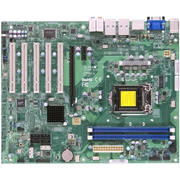 Supermicro C7H61-L-B | Intel B75-H61 Express Chipset Socket H2 LGA1155 DDR3 Sdram Atx System Board Motherboard-image