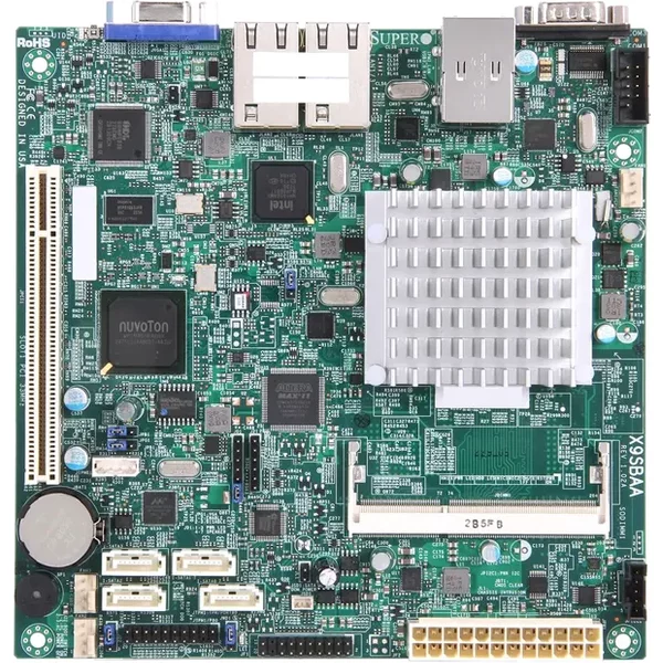 Supermicro X9SBAA | Socket FCBGA1283 Intel S1260 Chipset Mini-Itx System Board (Motherboard) Supports Atom S1260 DDR3 1X Dimm-image
