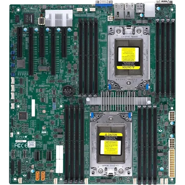 Supermicro MBD-H11DSI-B | H11DSI Socket SP3 System On Chip Chipset Eatx System Board (Motherboard) Supports 2X Amd Epyc 7001/7002 Series DDR4 16X Dimm-image