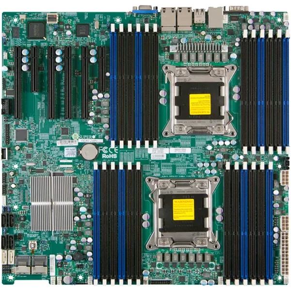 Supermicro X9DR3-LN4F+-B | Socket LGA2011 Intel C602 Chipset Eatx System Board (Motherboard) Supports 2X Xeon E5-2600/E5-2600 V2 Series DDR3 24X Dimm-image