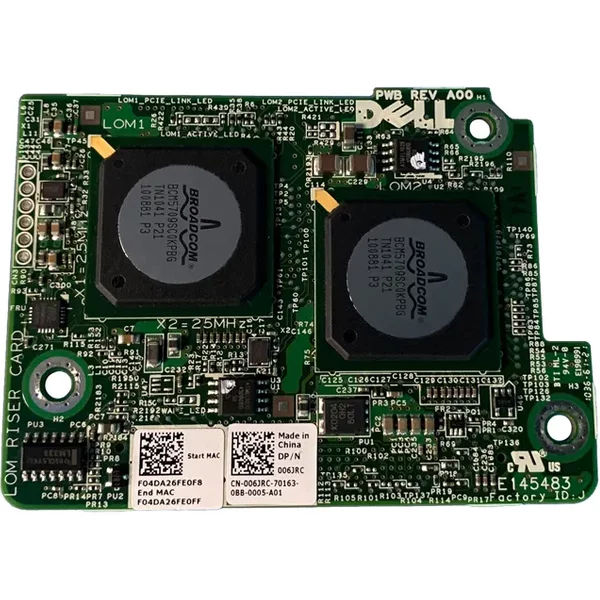 Dell 006JRC | 5709S Quad-Port Gb Mezzanine Network Card For Poweredge M710/M915-image