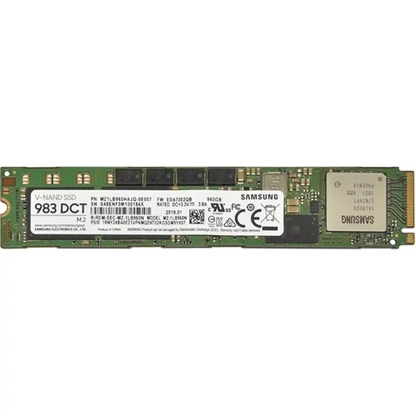 Samsung MZ-1LB960N | Enterprise 983 Dct Series 960GB Triple-Level Cell Pci-Express 3.0 X4 Nvme Mixed-Use M.2 22110 Solid State Drive-image