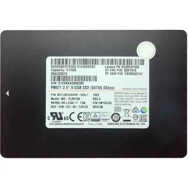 Lenovo 00KT010 | 512GB Sata 6Gb/S 2.5-Inch Solid State Drive-image