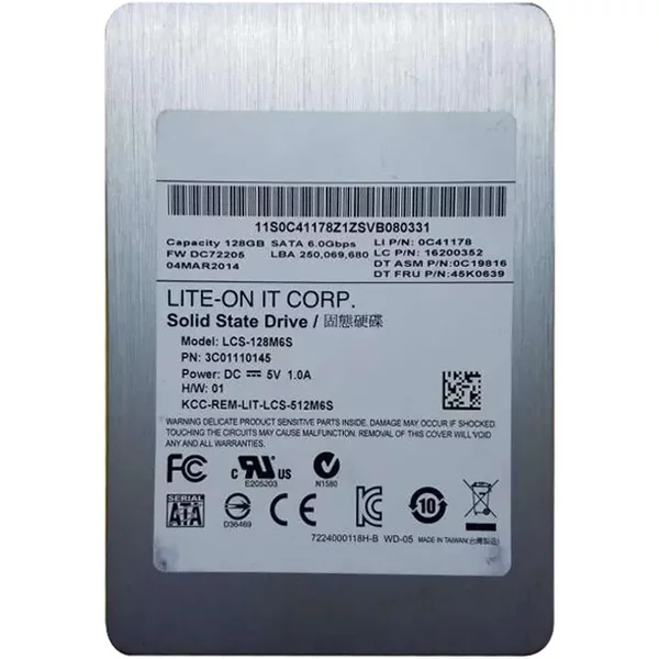 Lenovo 0C41178 | 128GB Multi-Level Cell Sata 6Gb/S 2.5-Inch Solid State Drive-image