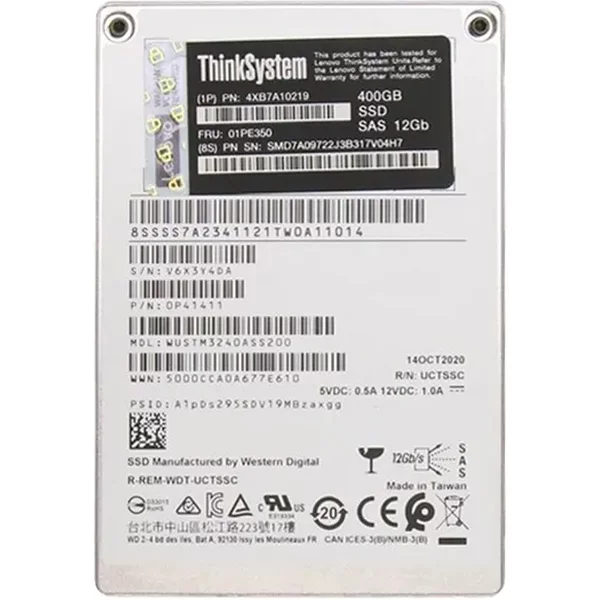 Lenovo 01PE350 | 400GB Sas 12Gb/S Hot Swappable 2.5-Inch Solid State Drive-image