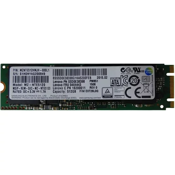 Lenovo 04X4443 | 512GB Triple-Level Cell Sata 6Gb/S M.2 2280 Solid State Drive-image