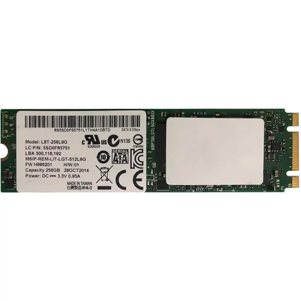 Lenovo 5SD0F65751 | 256GB Multi-Level Cell Sata 6Gb/S M.2 2280 Solid State Drive-image