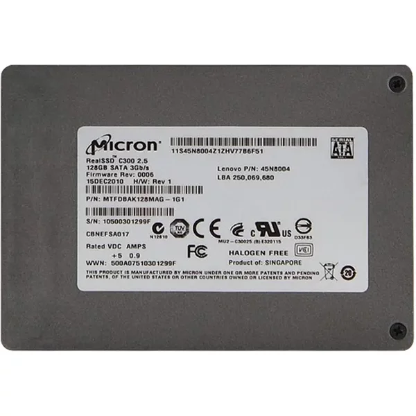 Lenovo 45N8004 | 128GB Multi-Level Cell Sata 3Gb/S 2.5-Inch Solid State Drive-image