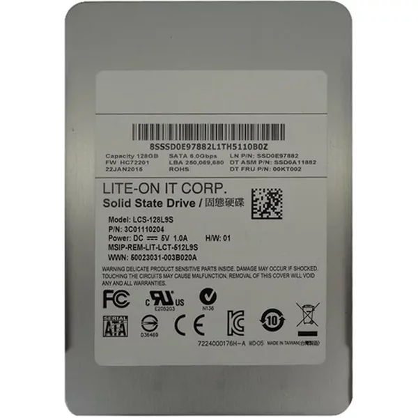 Lite-On LCS-128L9S | 128GB Sata 2.5-Inch Laptop Solid State Drive For Latitude XT3-image