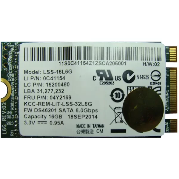 Lite-on LSS-16L6G | 16GB Multi-Level Cell Sata 6Gb/S M.2 2242 Solid State Drive-image