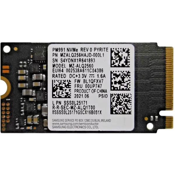 Samsung MZ-ALQ2560 | PM991 256GB Pci Express Nvme 3.0 X4 M.2 2242 Solid State Drive-image