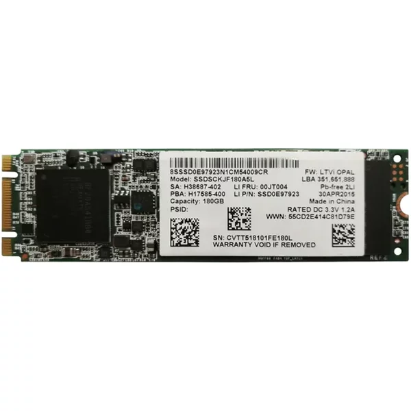 Intel SSD0E97923 | 180GB Sata 6Gb/S M.2 2280 Solid State Drive-image