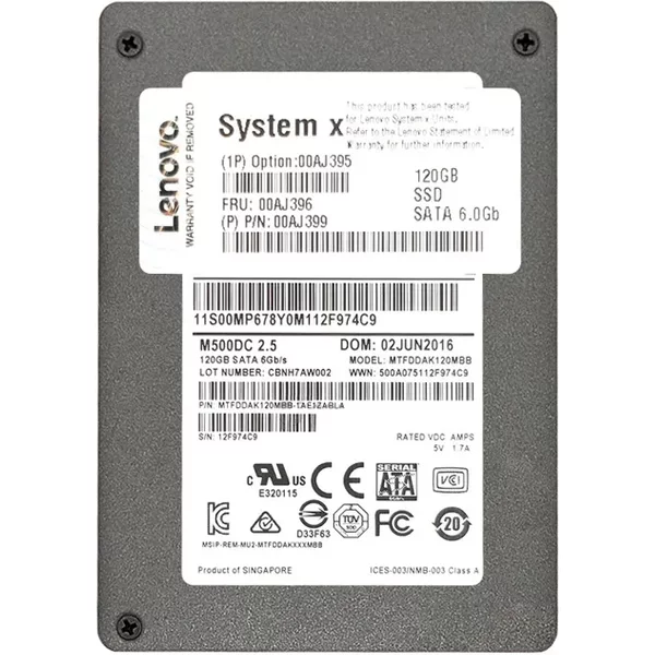 Ibm 00AJ399 | 120GB Multi-Level Cell Sata 6Gb/S 2.5-Inch Solid State Drive-image