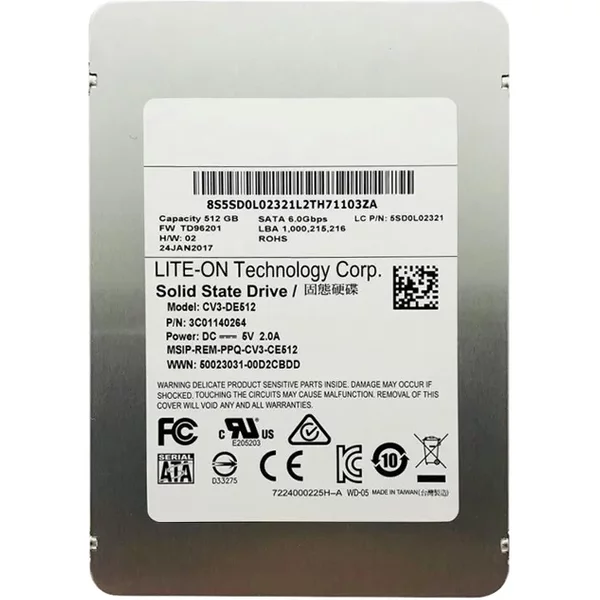 Lenovo 5SD0L02321 | 512GB Sata 6Gb/S 2.5-Inch Internal Solid State Drive-image