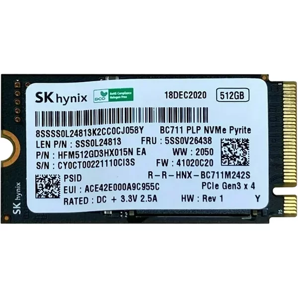 Lenovo 5SS0V26438 | 512GB Pci Express 3.0 X4 M.2 2242 Internal Solid State Drive-image