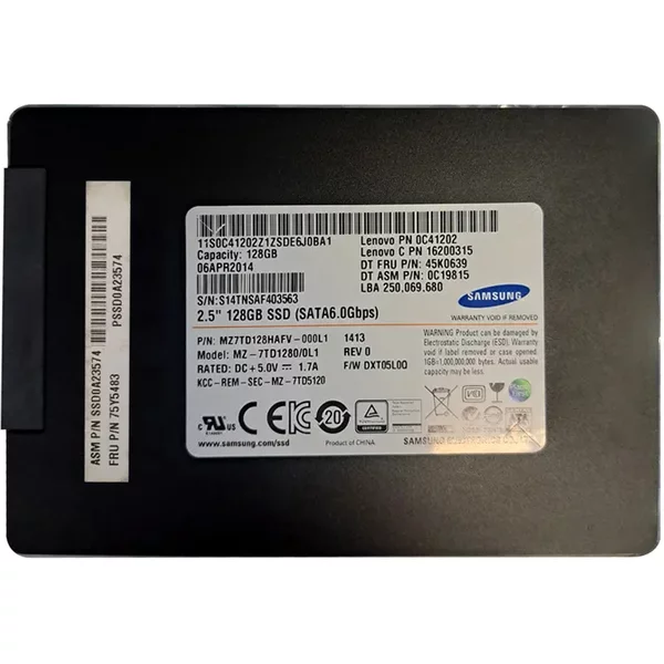 Lenovo 75Y5483 | 128GB Tlc Sata 6Gb/S 2.5-Inch Internal Solid State Drive-image