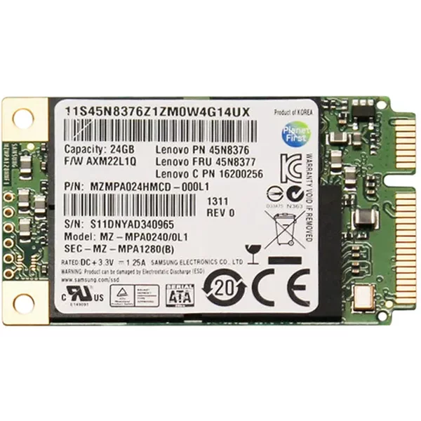 Samsung MZMPA024HMCD-000L1 | PM810 Series 24GB Multi-Level Cell Sata 3Gb/S Msata Solid State Drive-image