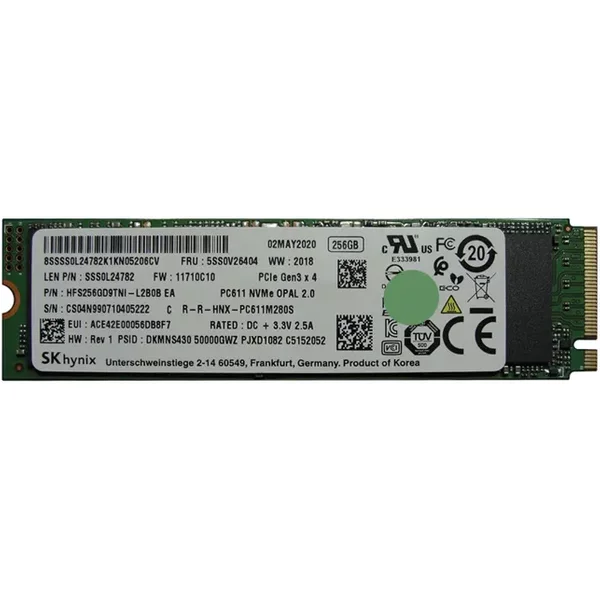 Lenovo 5SS0V26404 | 256GB Tlc Pci Express 3.0 X4 Nvme M.2 2280 Internal Solid State Drive-image