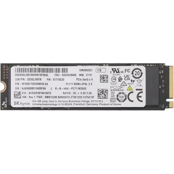 Lenovo 5SS0V26443 | 1TB Pci Express 3.0 X4 Nvme M.2 2280 Internal Solid State Drive-image