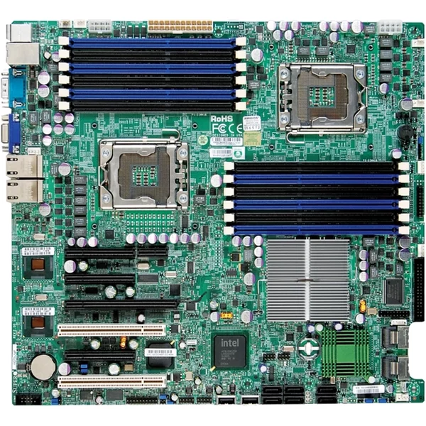 Supermicro MBD-X8DT3-B | Socket LGA1366 Intel 5520 Chipset Eatx System Board (Motherboard) Supports 2X Xeon 5600/5500 Series DDR3 12X Dimm-image
