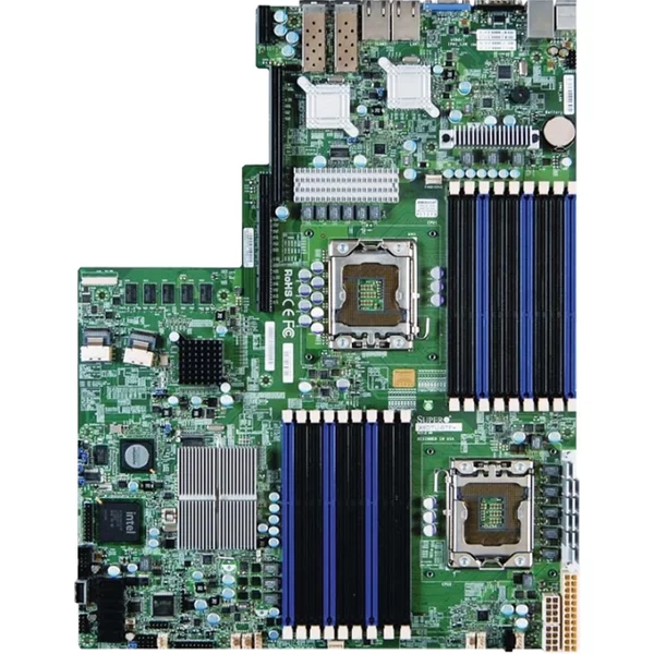 Supermicro MBD-X8DTU-6F+-B | Socket LGA1366 Intel 5520 Chipset Proprietary System Board (Motherboard) Supported 2X Xeon 5500/5600 Series DDR3 18X Dimm-image