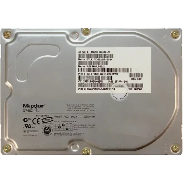 Maxtor D740X-6L-16 | 40GB 7200RPM ATA 133 3.5-Inch 2MB Cache Diamondmax Plus Hard Drive-image