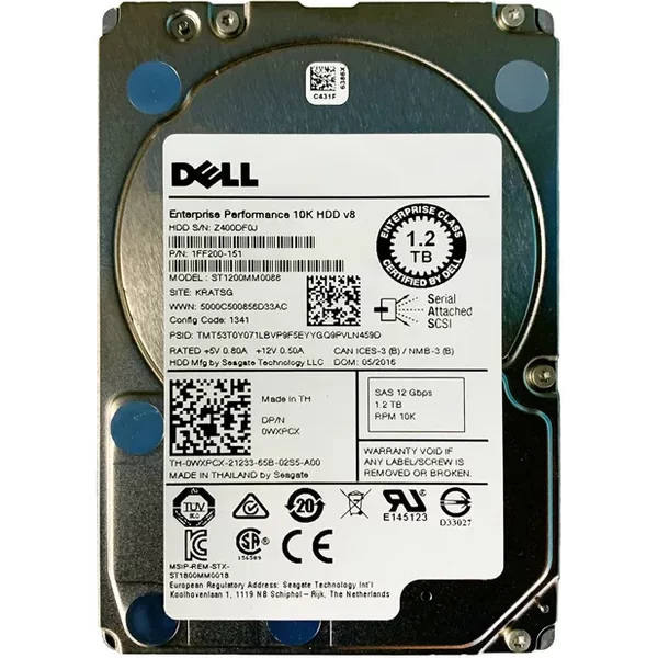 Supermicro HDD-2A1200-ST1200MM0088 | 1.2TB 10000RPM SAS 12Gb/S 128MB Cache (512N) 2.5-Inch Hard Drive-image