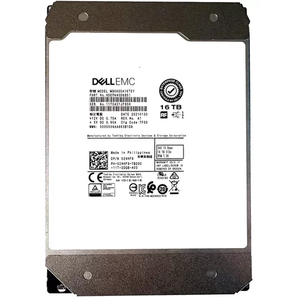 Toshiba MG08SCA16TEY | 16TB 7200RPM 12Gb/S SAS 512MB Cache 3.5-Inch Hard Drive-image