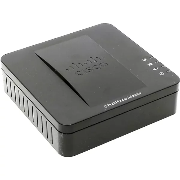 Cisco SPA112 | 2-Ports Fxs And 1X 10/100Base-Tx Network Wan Voip Gateway-image