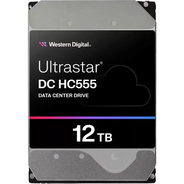 Western Digital 0B48720 | Ultrastar DC HC555 12TB 7200RPM SATA 6Gb/s 512MB Cache 3.5-Inch Data Centre Hard Drive