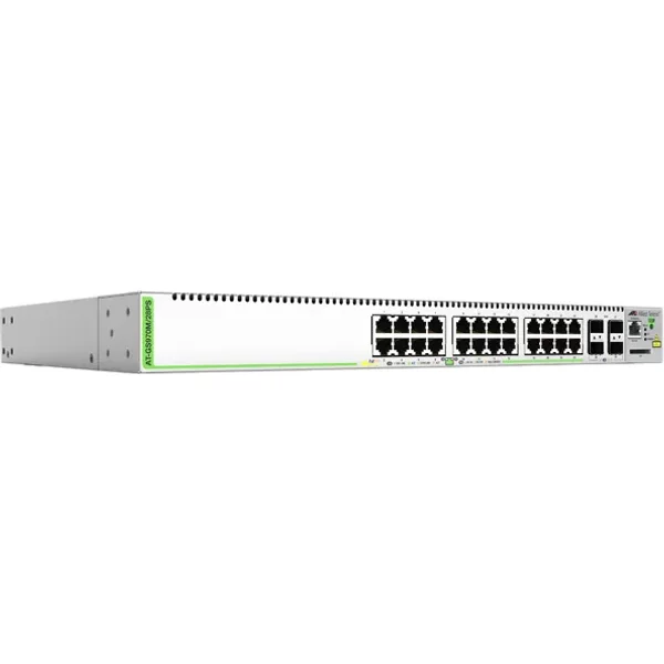 Allied Telesis AT-GS970M/28PS-50 | Centrecom GS970M Series 24 X Ports 1000Base-T Poe + 4 X Ports Sfp Rack-Mountable Layer 3 Managed Gigabit Ethernet Network Switch-image