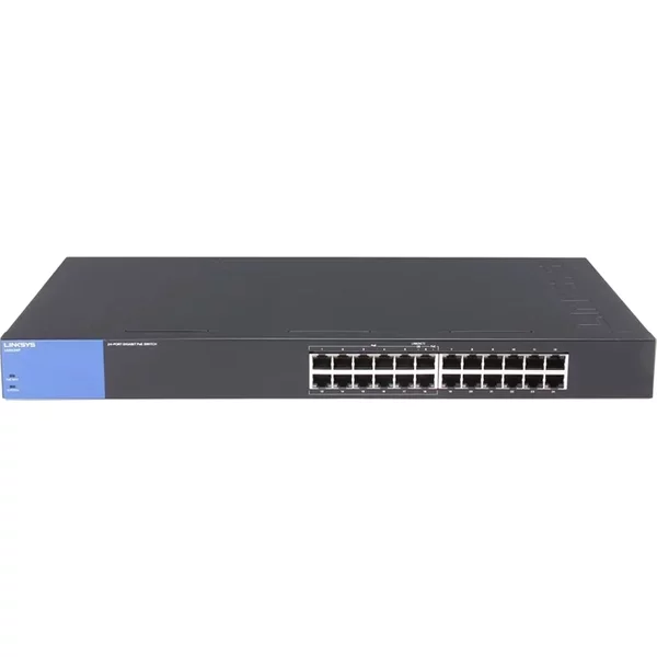Linksys LGS124P-UK | 24-Ports Gigabit Ethernet Poe Switch 24 Ports 12 X Poe 12 X Poe+ 10/100/1000Base-T Rack-Mountable-image