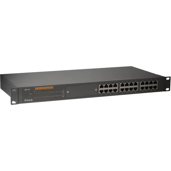 D-Link DSS-24 | 24-Ports 10/100Base-Tx Ethernet Unmanaged Switch With Optional 2X 100Base-Fx Module-image