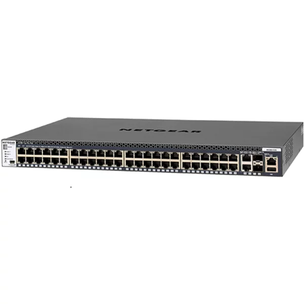 Netgear GSM4352S-100AJS | 48 X Ports 10/100/1000Base-T + 2 X Sfp+ Ports + 2 X Sfp Ports Layer 3 Managed 1U Rack-Mountable Gigabit Ethernet Network Switch-image