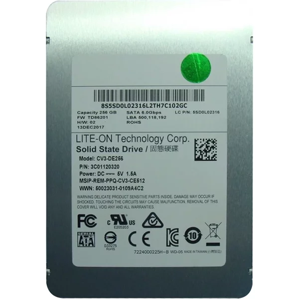 Lenovo 5SD0L02316 | 256GB Mlc Sata 6Gb/S 2.5-Inch Internal Solid State Drive-image