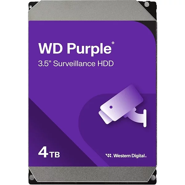 Western Digital WD44PURZ | Purple 4TB 5400RPM Sata 6Gb/S 128MB Cache 3.5-Inch Surveillance Hard Drive-image